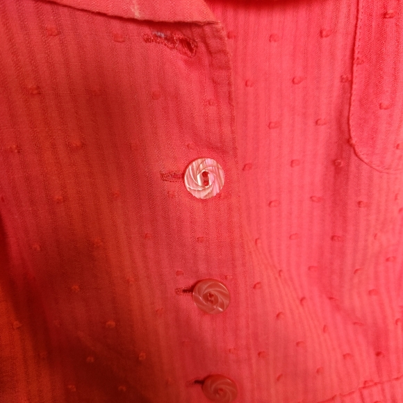 Anthropologie Maeve Pink Swiss dot Cotton Short sleeve A-line dress, Size 6 - Picture 4 of 8